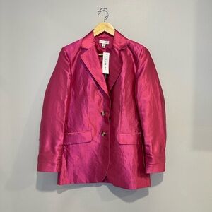 Topshop Women's Pink Blazer